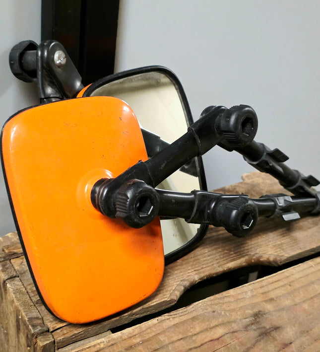 Leisurewize Rock Steady Universal Towing Mirror Set (Pair) - Neon Orange - Yatva