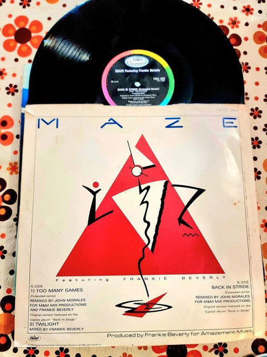 Maze Featuring Frankie Beverly – Too Many Games Vinyl Record - Yatva