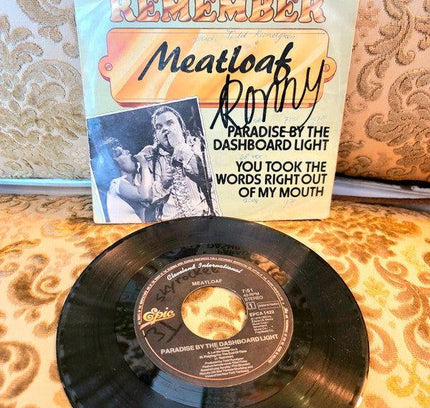 Meatloaf* – Paradise By The Dashboard Light / You Took The Words Right Out Of My Mouth Vinyl Record - Yatva