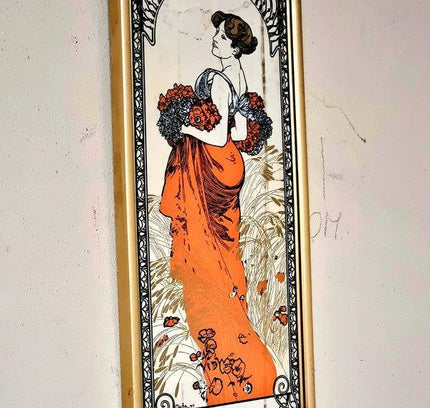 Mucha Summer Colored Mirror Print - Yatva