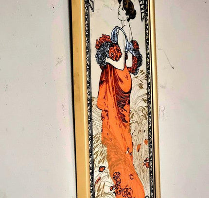 Mucha Summer Colored Mirror Print - Yatva