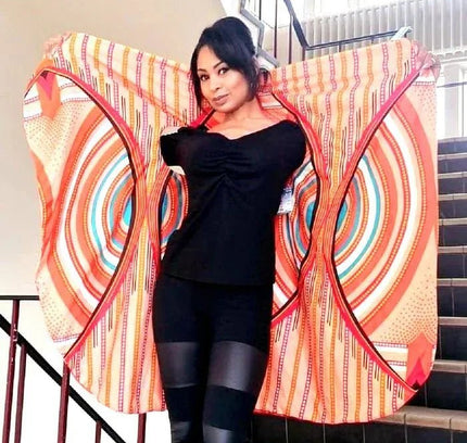 New African Print Waiscoat Top - Yatva