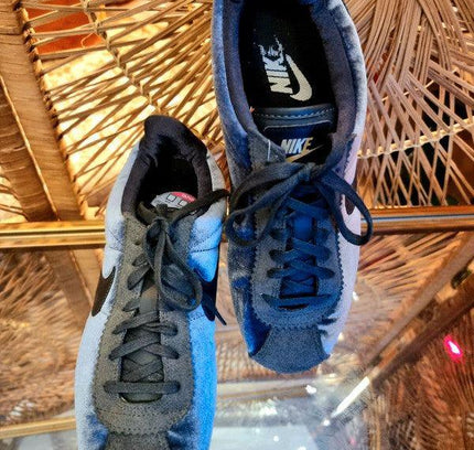 Nike Cortez Velvet Trainer Sneakers - Yatva
