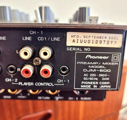 Pioneer DJM - 600 Professional 4 - Channel DJ Mixer - Yatva