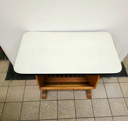 Rare 1950s Mid - Century Newspaper Rack / Side Table - Yatva