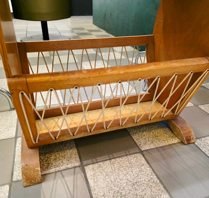 Rare 1950s Mid - Century Newspaper Rack / Side Table - Yatva