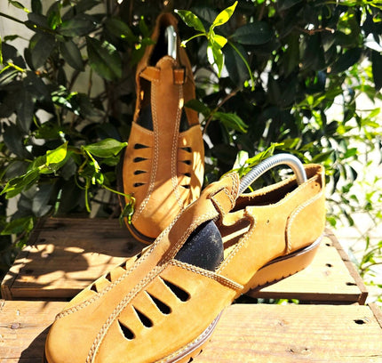 Rare Deadstock Brand New 70s Saxone Arendal Fisherman Sandals Shoes - Yatva