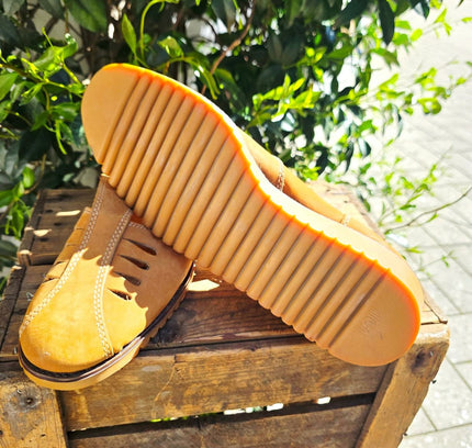 Rare Deadstock Brand New 70s Saxone Arendal Fisherman Sandals Shoes - Yatva