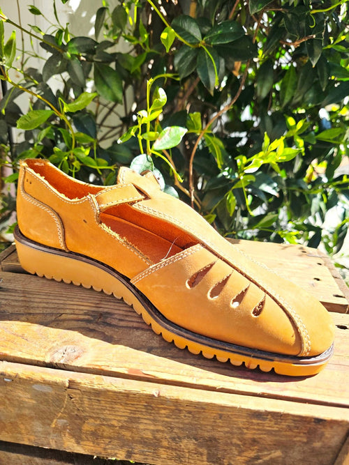Rare Deadstock Brand New 70s Saxone Arendal Fisherman Sandals Shoes
