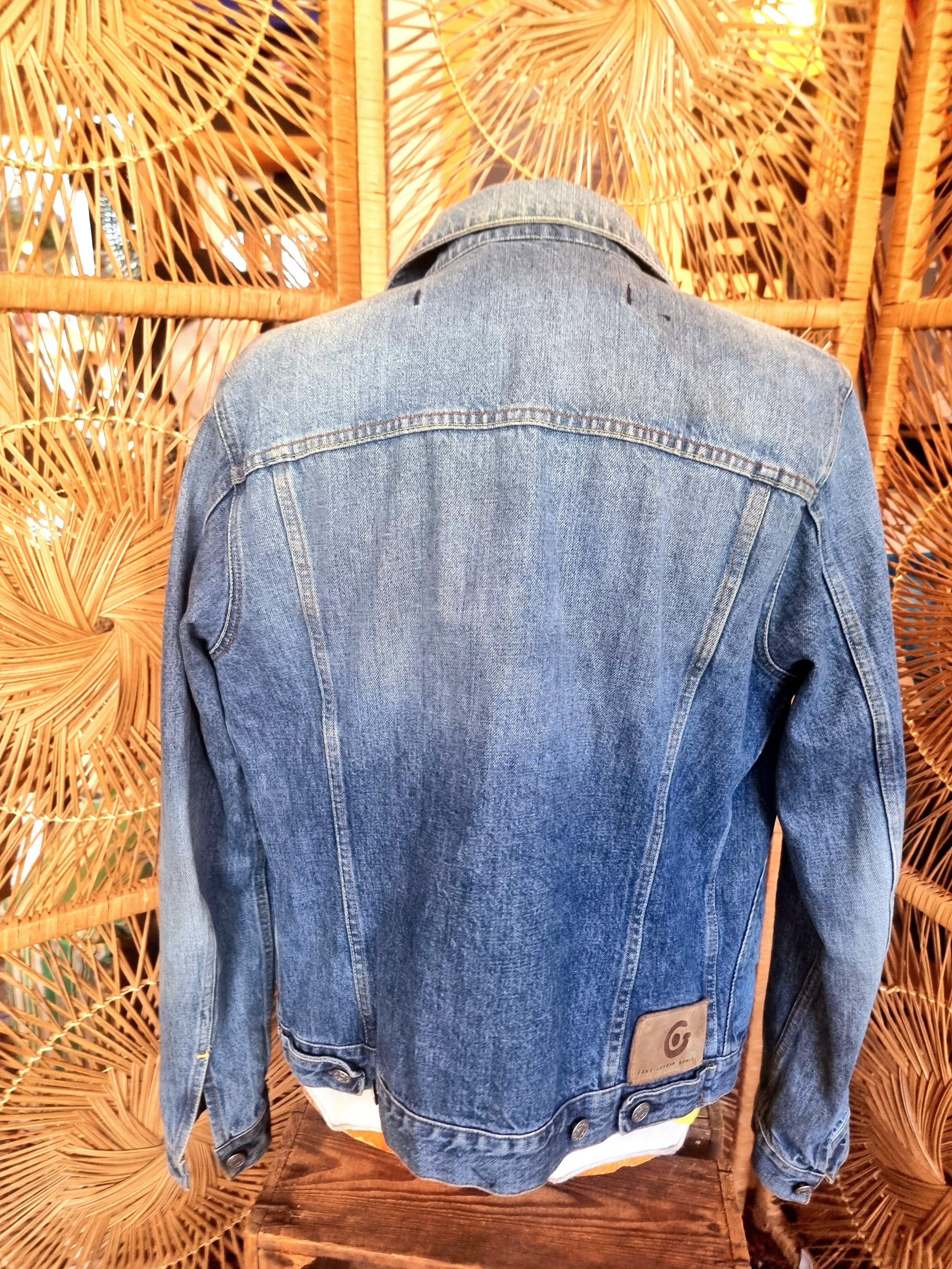 Rare Vintage 80's Fake London Genius Jacket – Yatva Rare Vintage 80's Fake London Genius Jacket – Yatva