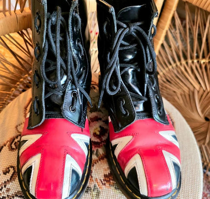 RARE Vintage 90's Dr Martens Union Jack Ankle Boots - Yatva