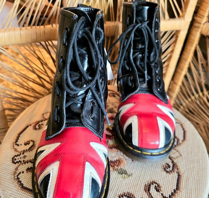 RARE Vintage 90's Dr Martens Union Jack Ankle Boots - Yatva