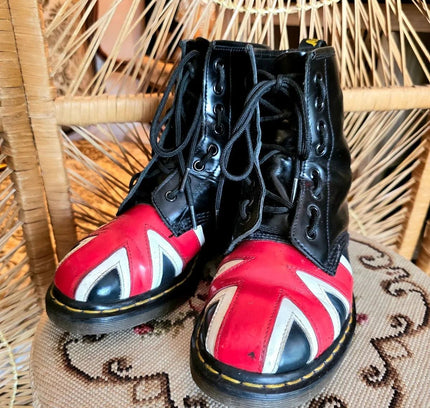 RARE Vintage 90's Dr Martens Union Jack Ankle Boots - Yatva