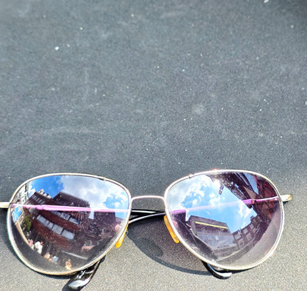 Ray-Ban Silver Aviator Sunglasses with Purple Gradient Lenses (Pre-Owned) - Yatva