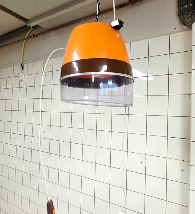 Reclaimed 1970s Space Age Salon Hairdryer Pendant Light - Yatva