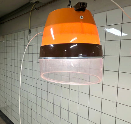 Reclaimed 1970s Space Age Salon Hairdryer Pendant Light - Yatva