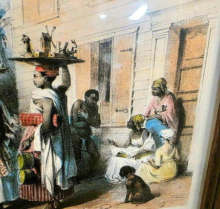 "Recreation of Life on a Pre - Civil War Plantation". Print Photo - Yatva