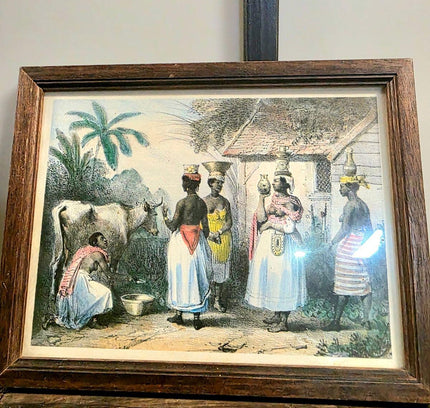 "Recreation of Life on a Pre - Civil War Plantation". Print Photo - Yatva