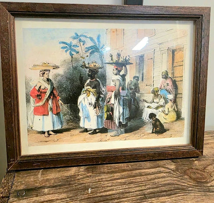 "Recreation of Life on a Pre - Civil War Plantation". Print Photo - Yatva