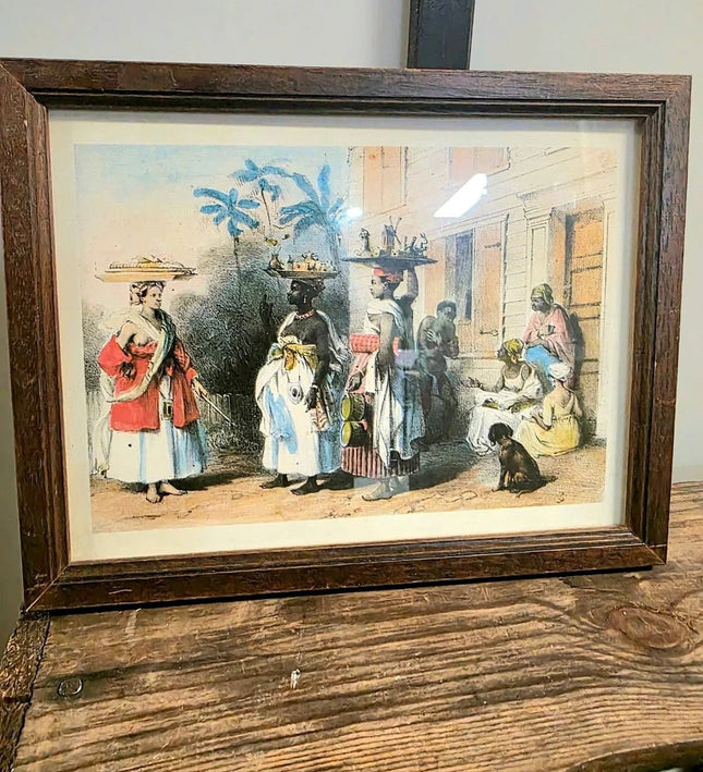 "Recreation of Life on a Pre - Civil War Plantation". Print Photo - Yatva