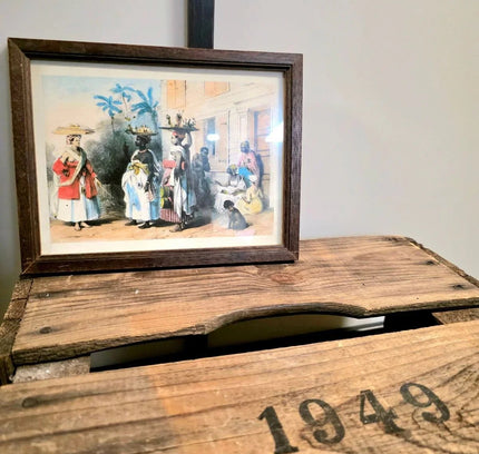 "Recreation of Life on a Pre - Civil War Plantation". Print Photo - Yatva