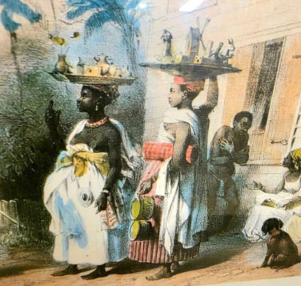 "Recreation of Life on a Pre - Civil War Plantation". Print Photo - Yatva