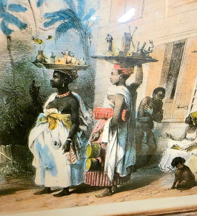 "Recreation of Life on a Pre - Civil War Plantation". Print Photo - Yatva