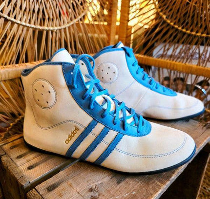 Retro Adidas Leather Boxing Wrestling Training Shoes - Yatva