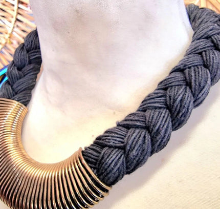 Retro Braided Necklace - Yatva