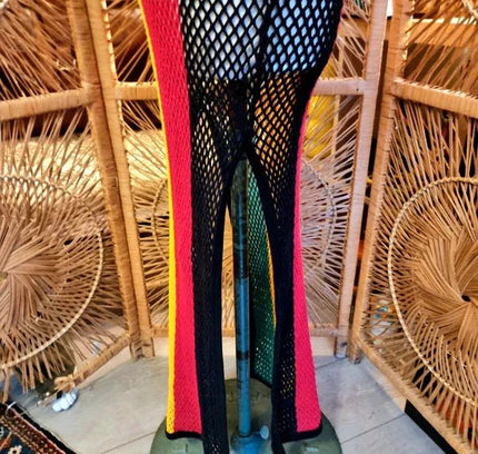 Retro Jamaican Rasta Maxi Dress - Yatva