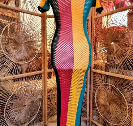 Retro Jamaican Rasta Maxi Dress - Yatva