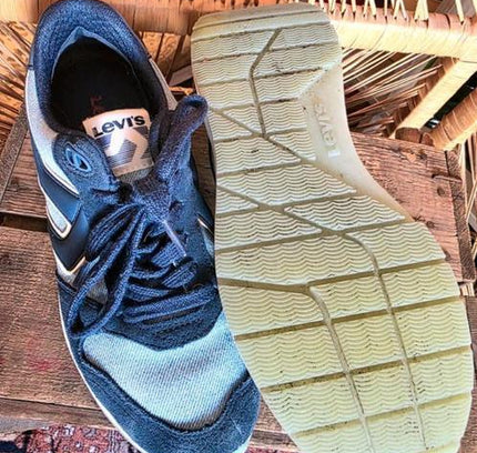 Retro Levi's Charge Suede Denim Trainers - Yatva