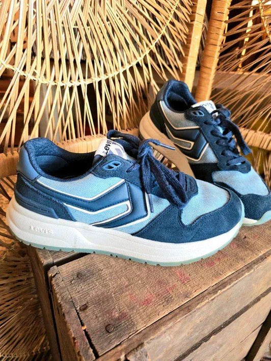 Retro Levi's Charge Suede Denim Trainers - Yatva