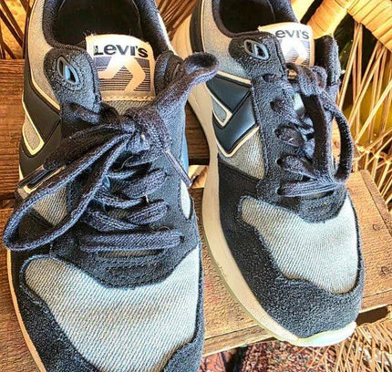Retro Levi's Charge Suede Denim Trainers - Yatva