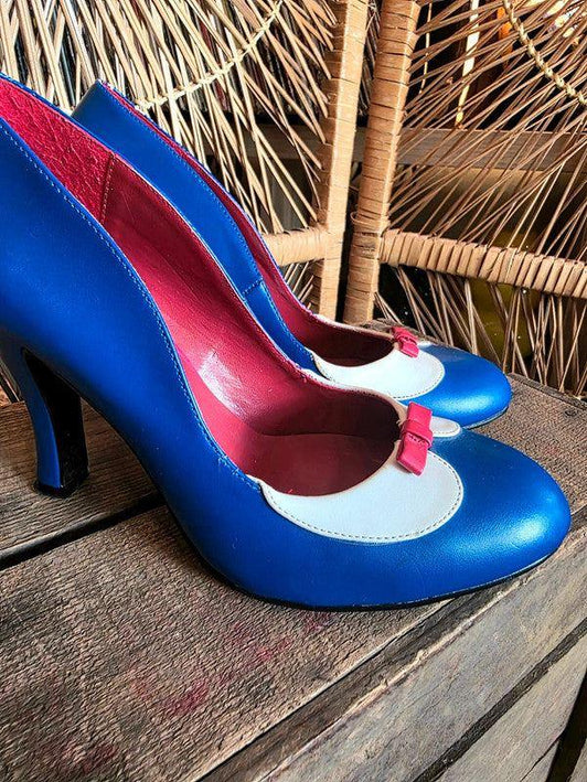 Retro Pin Up Couture Heel Shoes - Yatva