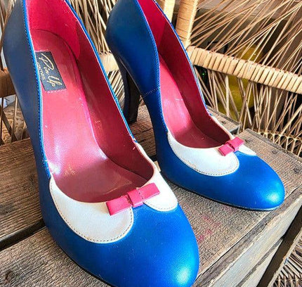 Retro Pin Up Couture Heel Shoes - Yatva