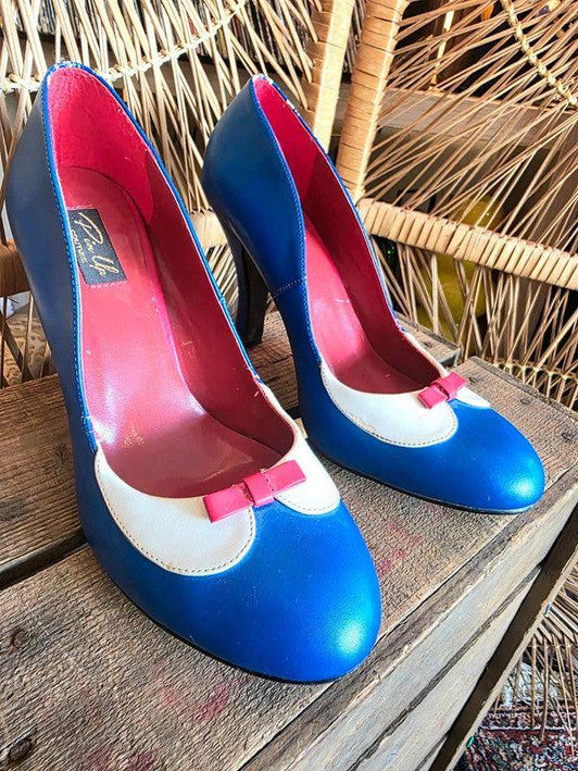 Retro Pin Up Couture Heel Shoes - Yatva