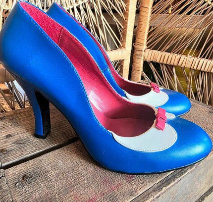 Retro Pin Up Couture Heel Shoes - Yatva