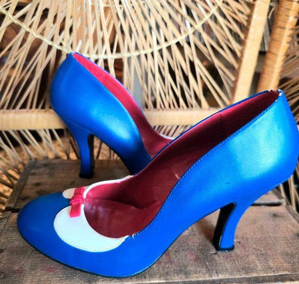 Retro Pin Up Couture Heel Shoes - Yatva