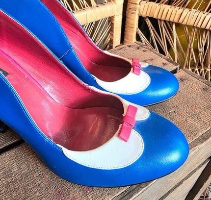 Retro Pin Up Couture Heel Shoes - Yatva