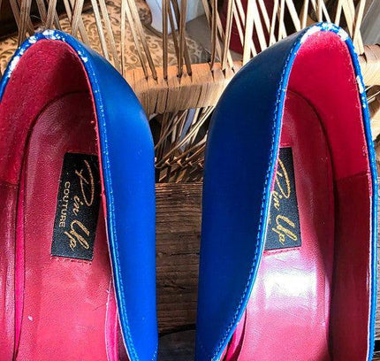 Retro Pin Up Couture Heel Shoes - Yatva