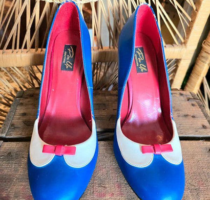 Retro Pin Up Couture Heel Shoes - Yatva