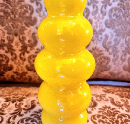 Retro Solstrale Bubble Glass Vase - Yatva
