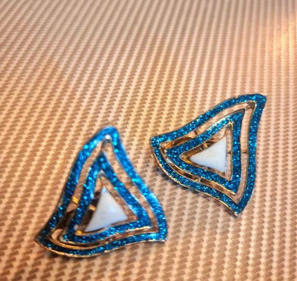 Retro Triangle Clip on Earrings - Yatva