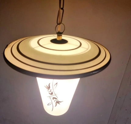 Retro Vintage 1950s Rockabilly Lantern Hang Lamp - Yatva