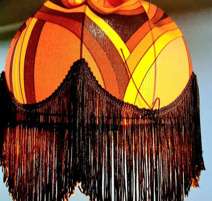 Retro Vintage 1970s Fringe Hanglamp - Yatva