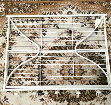 Shabby Chic Retro Metal Wall Coat / Hat Rack - Yatva