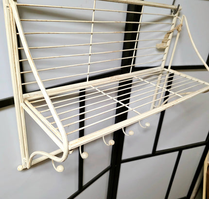 Shabby Chic Retro Metal Wall Coat / Hat Rack - Yatva