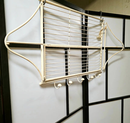 Shabby Chic Retro Metal Wall Coat / Hat Rack - Yatva