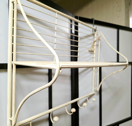Shabby Chic Retro Metal Wall Coat / Hat Rack - Yatva